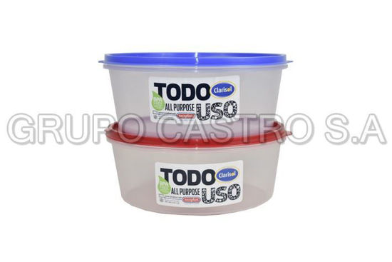 Foto de HERMETICO REDONDO #3 (1.7LTR) ARANDANO 20X20X8CM 32248 TACOPLAST PLASTICO