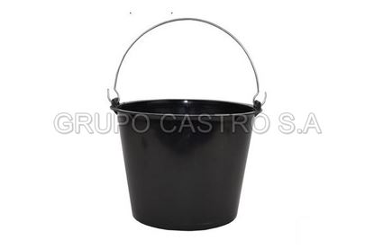 Foto de Balde constr (Negro) 2 1/2 Gln C/Agar Salvaplastic 22altx29an cms 83111200800