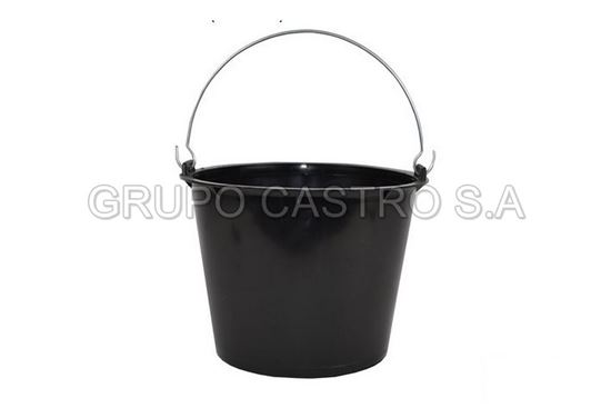 Foto de Balde constr (Negro) 2 1/2 Gln C/Agar Salvaplastic 22altx29an cms 83111200800