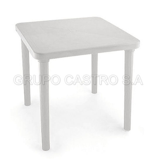 Foto de Mesa Cuadrada Blanca 1MESACS NEOPLAST 79.5 x 74alto cms (1)