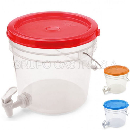 Foto de Balde comercial 1 gl. caño Rey BLX503700 18.3alt,21diam cms 4,74 ltrs