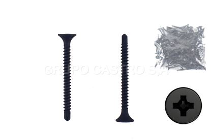 Foto de Tornillo Gypsum 1 1/2" (100 pcs) 6x1 1/2" Puntabroca MCA2603