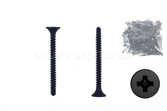 Foto de Tornillo Gypsum 1 1/2" (100 pcs) 6x1 1/2" Puntabroca MCA2603