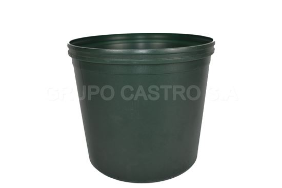 Foto de MACETA #11 VERDE (1200..V) SALVAPLASTIC 24alt x 27anCMS 7395035600