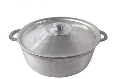 Foto de OLLA #5 Baja FUNDIDO TAPA ALUMINIO  11x31 cms (7ltrs)