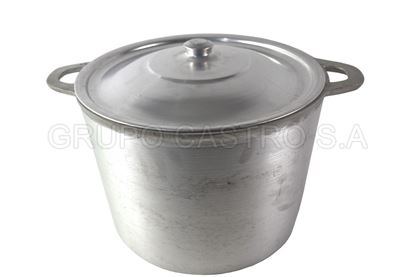 Foto de OLLA #8 ALTA FUNDIDO TAPA ALUMINIO 26x34 cms