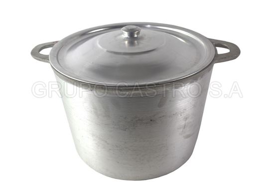 Foto de OLLA #8 ALTA FUNDIDO TAPA ALUMINIO 26x34 cms