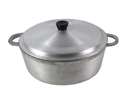 Foto de Olla c/tapa fundido #4 baja 10x29 cms (5.2LTRS)