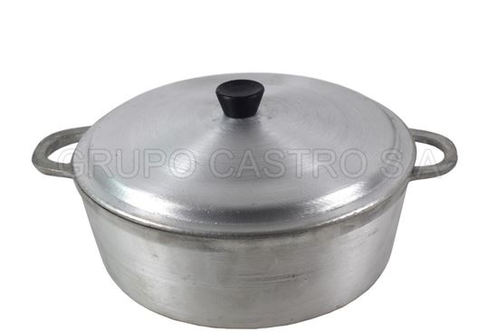 Foto de Olla c/tapa fundido #4 baja 10x29 cms (5.2LTRS)