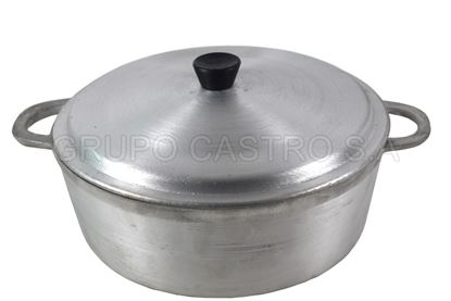 Foto de Olla c/tapa fundido #5 baja 11x31 cms (7ltrs)