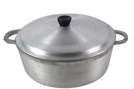 Foto de Olla c/tapa fundido #5 baja 11x31 cms (7ltrs)