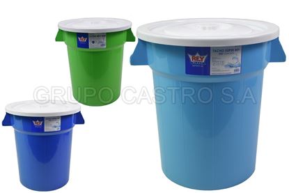 Foto de Tacho Basurero Super Rey 50litros c/t presion TCX010000 50.7 larg,45.3anc,50.4alt cms 51.7 ltrs (12)