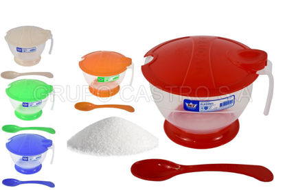 Foto de Azucarero Aladino AZX015000 c/cuch 13anc,10.2alt cms 500 grs 0.51 ltrs (180)