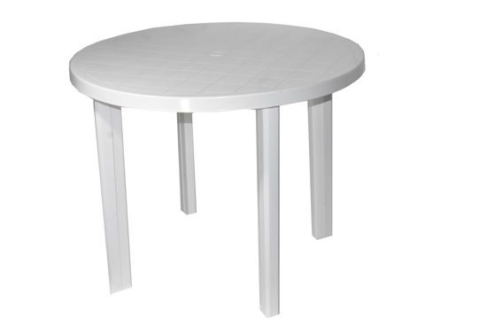 Foto de MESA REDONDA BLANCA NEOPLAST 1MESAREDS 74.5altx89di cms