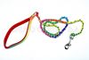 Foto de CORREA P/PERRO METALICA C/CORDON COLORES NEON (1.1MTR) GS16083