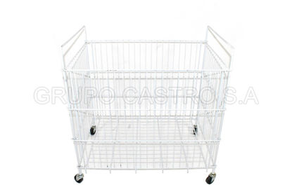 Foto de Exhibidor Rectangular ruedas bolas Metal MB92604 75altX50ancX75larg cms