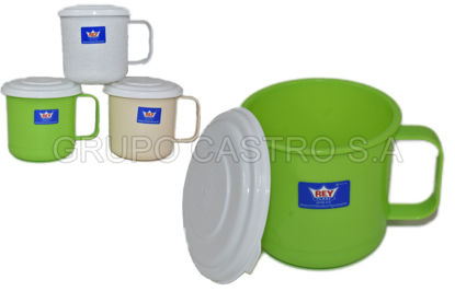 Foto de Jarro Practico c/t JRX012000 9.9alt,10.6diam cms 0.51ltrs 15 onz Reyplast (2160)