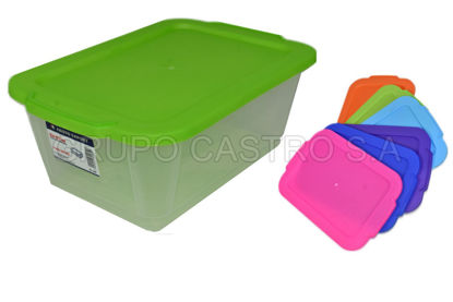 Foto de Caja transparente 4.2 ltrs 209 spartaplast 19.5x30x11.5cms
