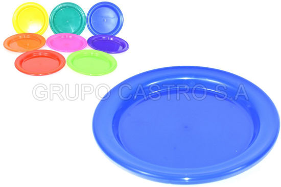 Foto de Plato semihondo Pastelero Spartaplast Plástico 0406 18x1.7cms 