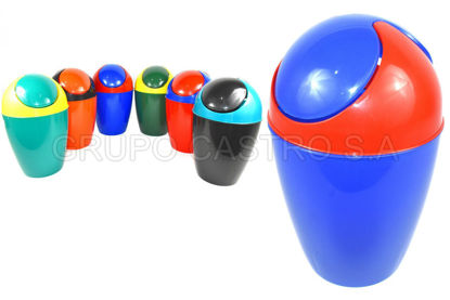 Foto de Basurero  Spartaplast Multicolor 10 litros 0701-2/0702 26x41 cms (24)