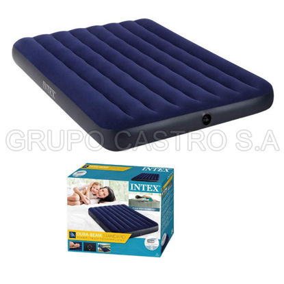 Foto de Colchon Inflable Matrim. 800-64758  intex full  1.37m anchox1.91m largo x25 cms grosor 