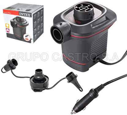 Foto de Bomba aire electrica p/colchón Intex P37321/O192899 12V p/carro 15x39x30cms (4)