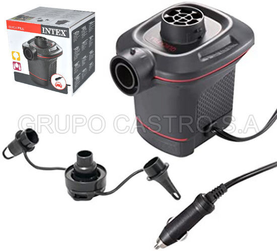 Foto de Bomba aire electrica p/colchón Intex P37321/O192899 12V p/carro 15x39x30cms (4)