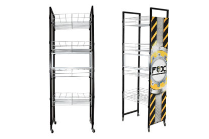 Foto de EXHIBIDOR P/SALA VENTAS FOX METAL STANDS (PINTURAS) 160ALx
56AN