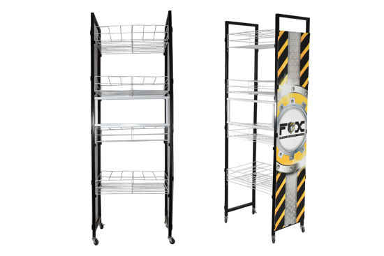 Foto de EXHIBIDOR P/SALA VENTAS FOX METAL STANDS (PINTURAS) 160ALx
56AN