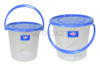 Foto de Balde 1 ltr con tapa plástica Rey BLX003000 12,6 al x13,5anc cms