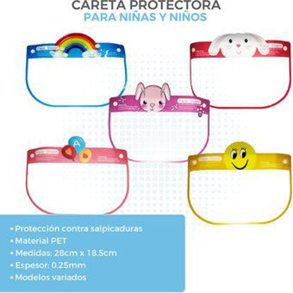 Foto de PROTECTOR FACIAL NIÑO / NIÑA CARETA SKL-006