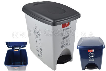 Foto de Papelera pedal 20lt blanco care the earth estra 4-1037012 31ANX35AL P1.39kg 4-1032633