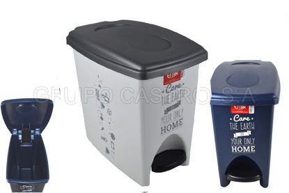 Foto de Papelera pedal 10lt blanco care the earth estra 4-1038351 33LX20ANX32AL P0.97kg