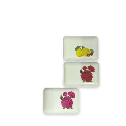 Foto de BANDEJA RECTANG DECORADA MELAMINA 9-3/4"X6.3/4" UM-BP-CB-CF T6-C.07BP