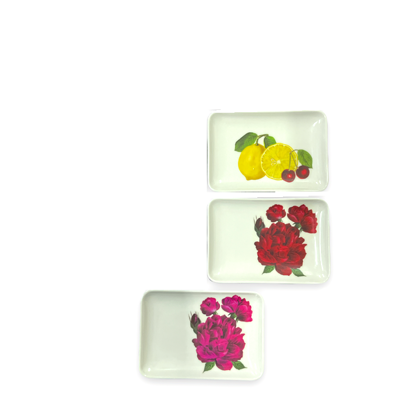 Foto de BANDEJA RECTANG DECORADA MELAMINA 8"X5-1/2" UM-BP-CB-CF T6-D.TC