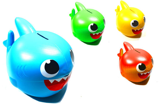 Foto de Alcancia Baby Shark (TIiburon) APG-1105 14x14.5 cms (72)