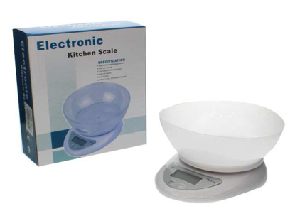 Foto de BASCULA DIGITAL COCINA 5KGX1G O5T28930/34642 2 BATERIAS AAA ELECTRONIC KITCHEN