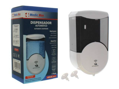 Foto de Dispensador Sensor Automatico Jabon 600 ml 734-488233 MEDIC MAX 11.5X8.3X19.5CM (4XAA)