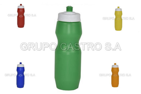 Foto de Botella 1 Ltr (34onz) Squeezz Amarillo Salvaplastic 21alt x 7an cms 8618010002 