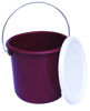 Foto de Cubeta Mini 2.2 Ltrs  c/tapa BOTE01-R 17x16 cms Stampo (48)