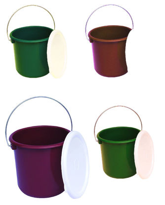 Foto de Cubeta Mini 2.2 Ltrs  c/tapa BOTE01-R 17x16 cms Stampo (48)