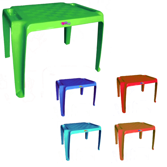 Foto de Mesa Infantil VERDE LIMON 1MESITAS NEOPLAST 46anc,58.5larg,43.5 alto cms (1)