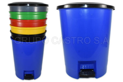 Foto de Basurero c/pedal 15 ltrs Spartaplast (6) 0707/ 0708 30x36 cms