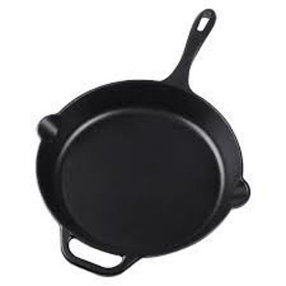 Foto de SARTEN HIERRO 01-34429 30X8.1CMS 12" 3LTR VICTORIA 3.8KGS