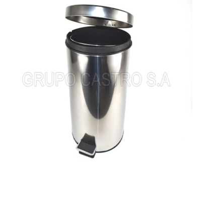 Foto de GOLPES LEVES Basurero Acero 30 ltrs Pedal M8A2604 29anx64.5alt cms (4)
