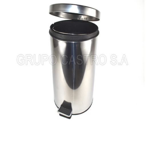 Foto de GOLPES LEVES Basurero Acero 30 ltrs Pedal M8A2604 29anx64.5alt cms (4)