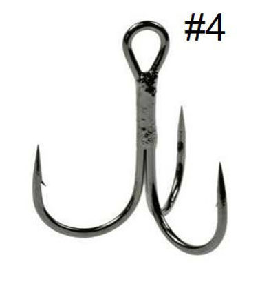 Foto de ANZUELO PARA PESCA PIÑA-TRIPLE #4 (2.1cm) SET 100PCS  MBQ2609