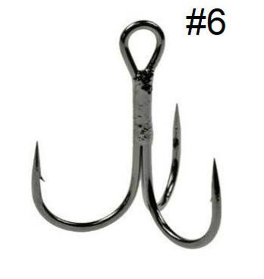 Foto de ANZUELO PARA PESCA PIÑA-TRIPLE #6 (1.9cm) SET 100PCS  MBQ26010 