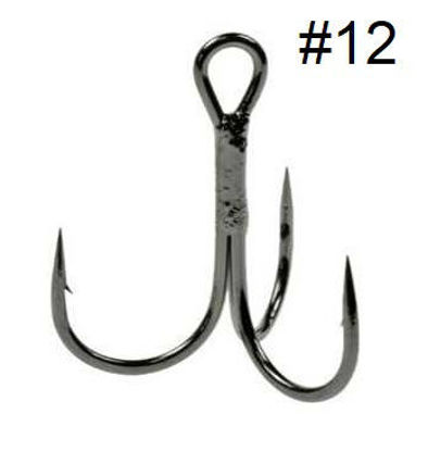 Foto de ANZUELO PARA PESCA PIÑA-TRIPLE #12 (1.1cm) SET 100PCS  MBQ26013 