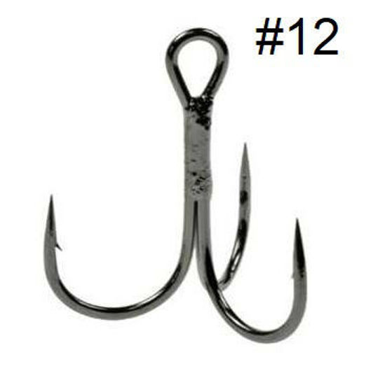 Foto de ANZUELO PARA PESCA PIÑA-TRIPLE #12 (1.1cm) SET 100PCS  MBQ26013 